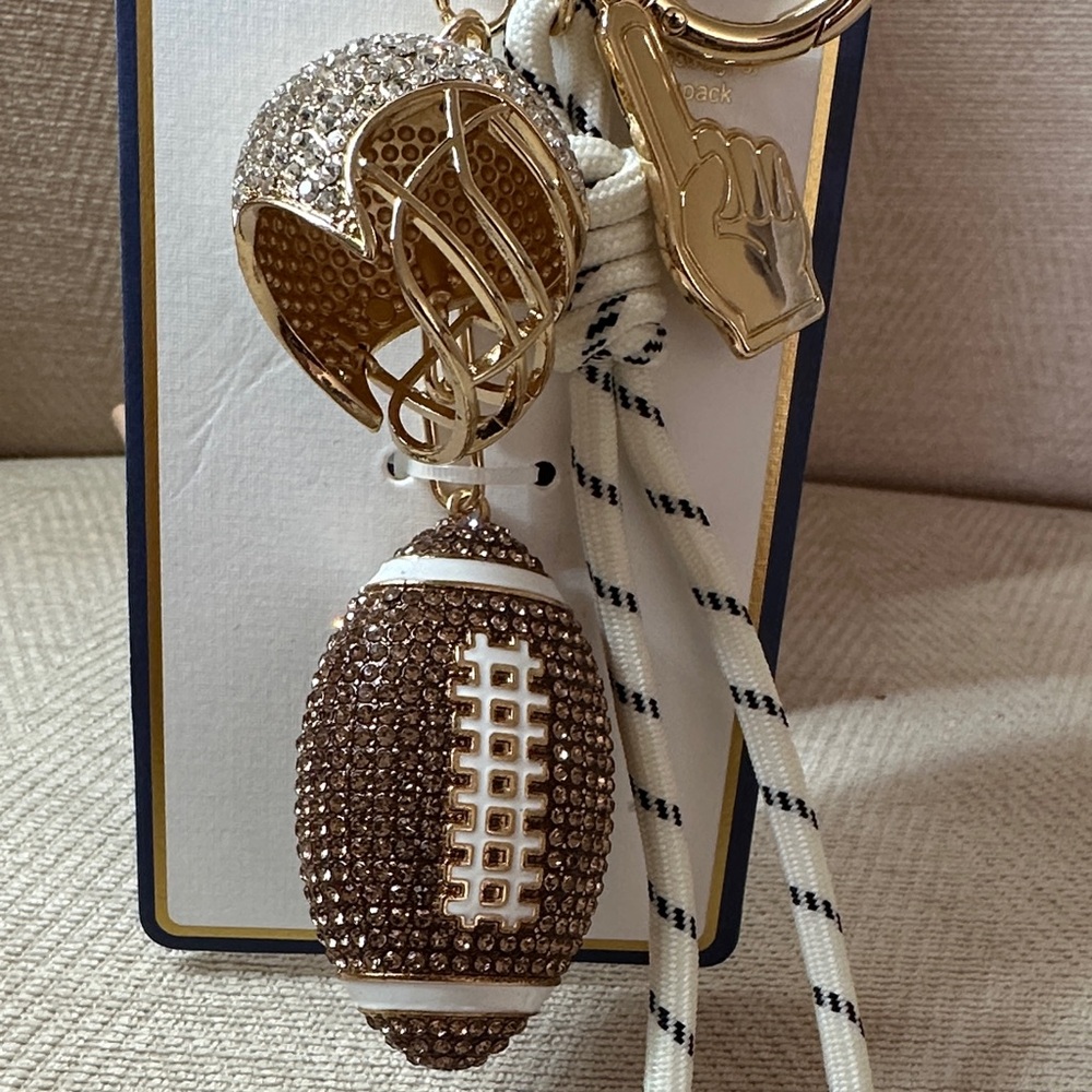 Piper N Gold and Brown Bag Charm & Keychain - Picture 8 of 10